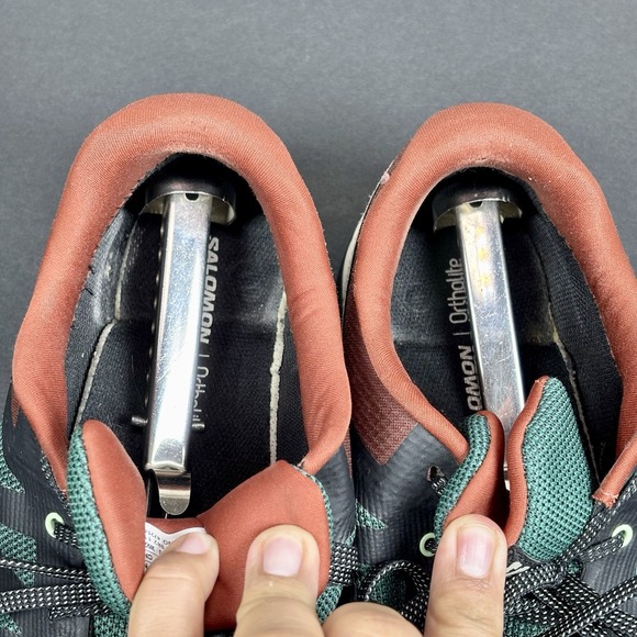 Salomon Outrise GTX Gore-Tex Hiking Sneakers Men's 13 Green Lace Up Low Top - Picture 9 of 13